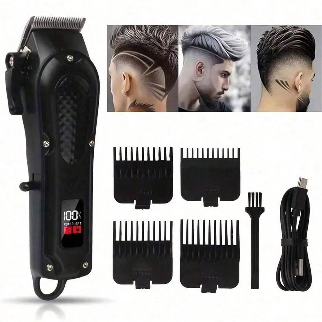 Professional USB Rechargeable Hair Clipper & Beard Trimmer, Cordless, Ideal Gift For Men