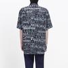Balenciaga 'Mixed Typo' Logo Print Short Sleeve Shirt 'Black Grey' Men's 556854TELF21269