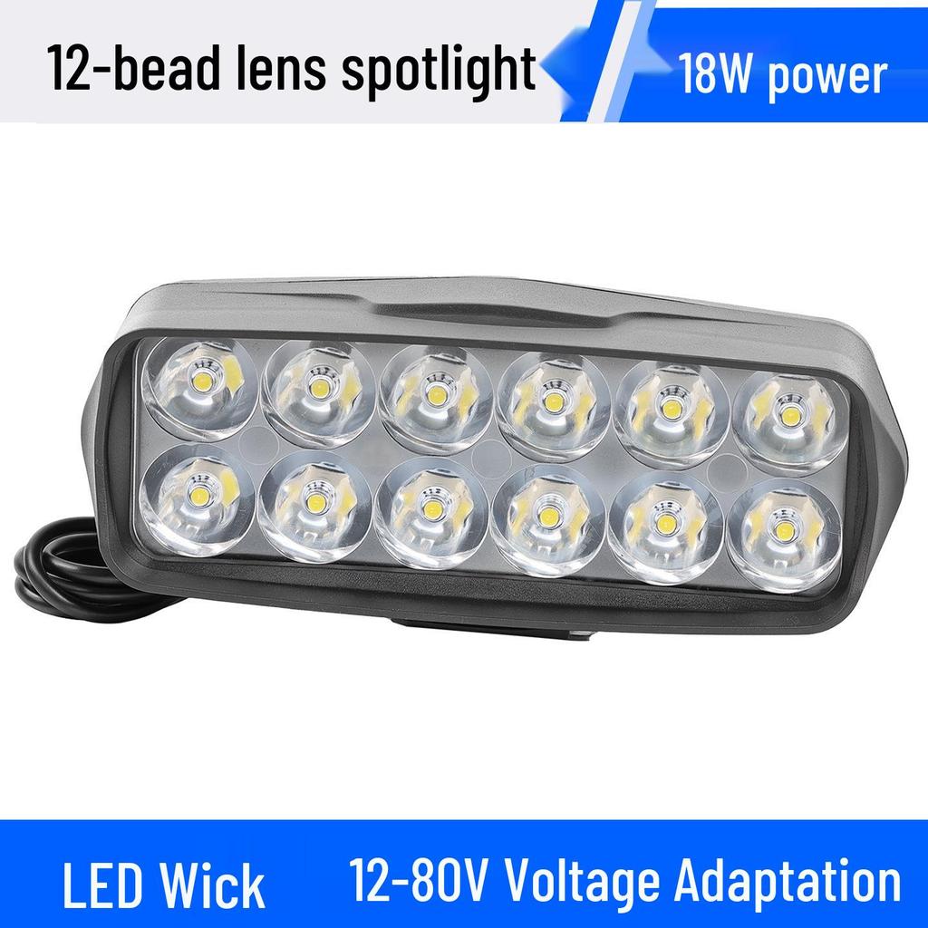 Projecteur LED ultra-lumineux 12 V-60 V pour motos électriques et véhicules à trois roues