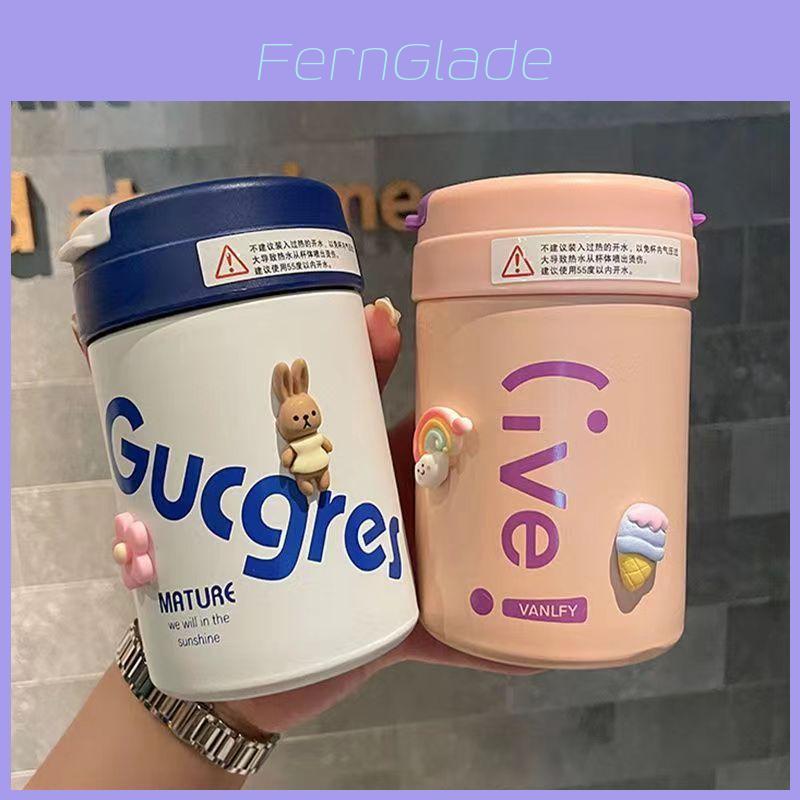 Reise-Isolierflasche für Kinder mit Strohhalm, auslaufsicher, für Kinder und Jugendliche