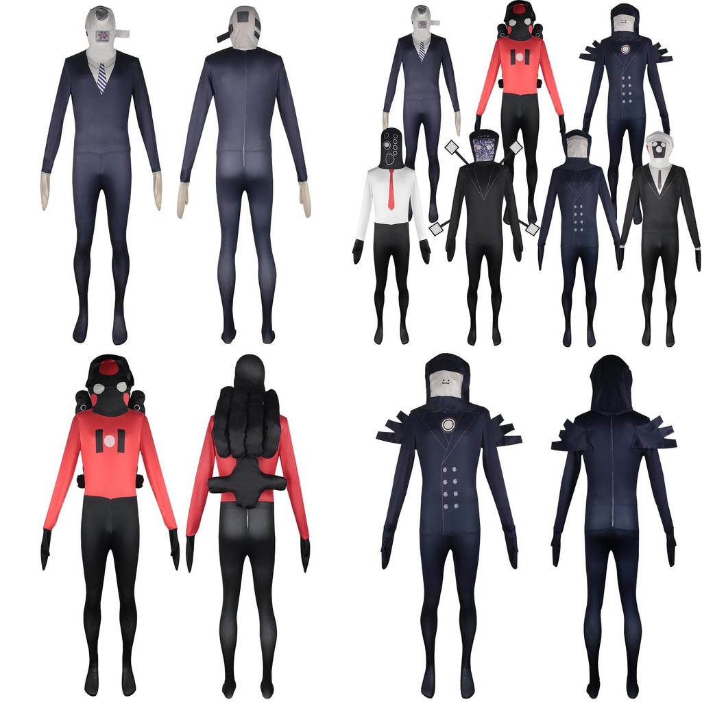 Skibidi Toilet Game Cosplay Jumpsuit Perfect For Halloween