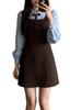 Women's Winter 2026 Korean Style Two-Piece Suspender Shirt Dress Set
