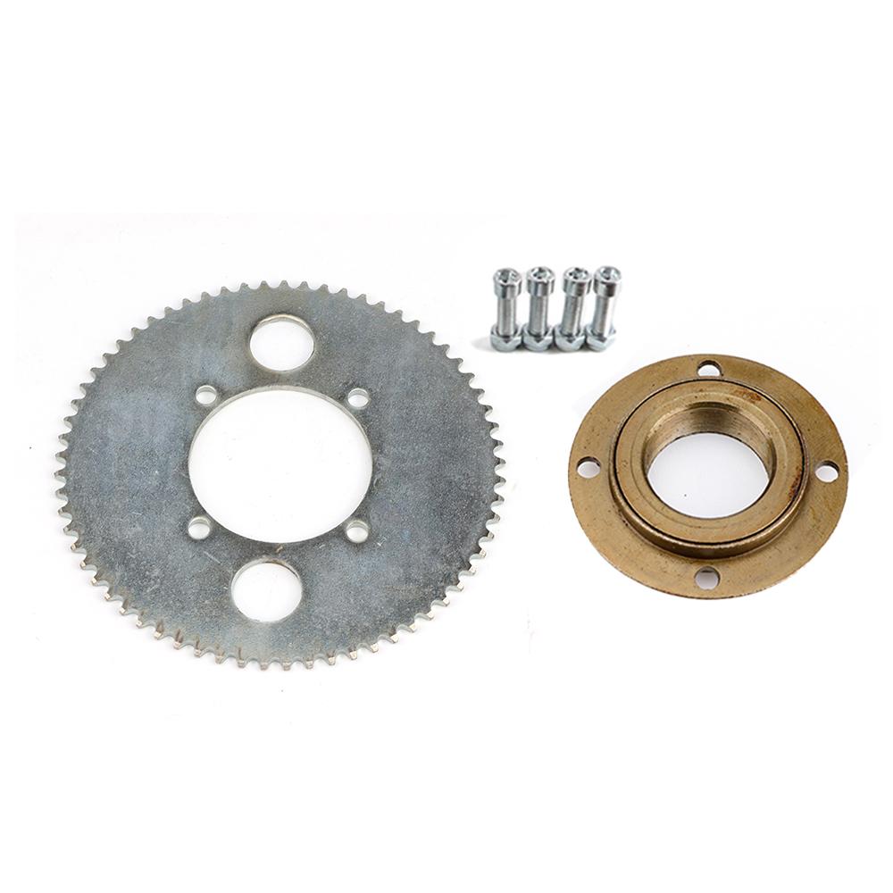 25H 158L Chain 55T/65T/80T Rear Sprocket Gear Free Wheel Ratcheting Adapter For Electric Bicycles Go Kart Scooter Mini Bike