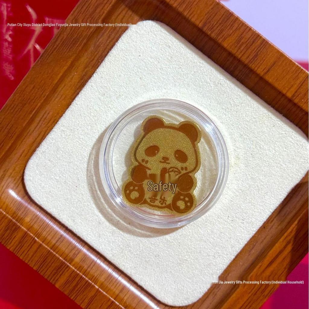 Pure Gold 999 Horse Year Phone Sticker for Wealth and Health - Popular Douyin Live Seller
