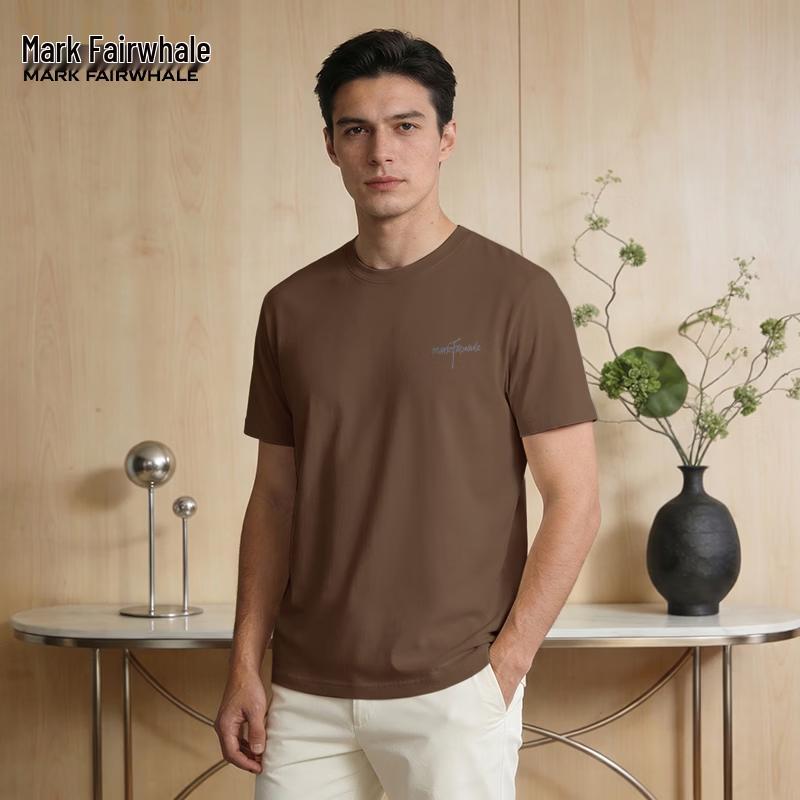 Mark Fairwhale Men's Breathable Cotton Short Sleeve T-shirt