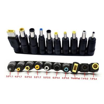 10 sztuk/zestaw uniwersalne wtyki złącza zasilania do notebooka Laptop zasilacz prądu stałego Adapter porady wtyczka Jack ładowanie