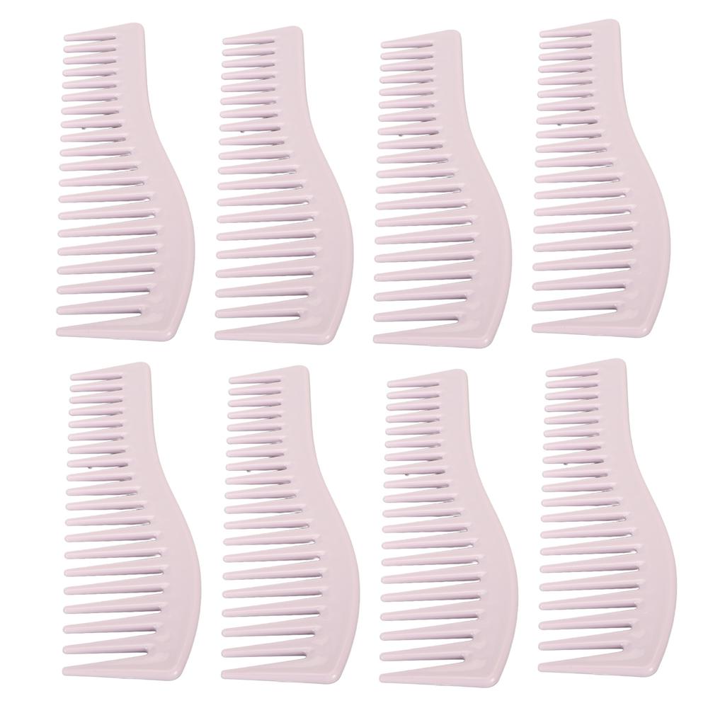 8pcs Wide Tooth Comb ABS Hair Detangling Comb Portable Compact No Handle Shampoo Styling Comb for Ho