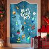 Living Room Home Decoration Wall Sticker Merry Christmas Static Glass Sticker Window Decoration Sticker