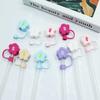 Flower Straw Stopper Flower Shape Drinking Straw Tips Lids Straw Caps Protector Dust Proof Plugs Drinking Supplies
