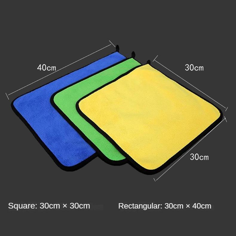 Car Microfiber Cloth Wash Towel Microfiber Cleaning Cloth Car Wash Drying Towel Auto Detailing Coral Velvet Thickened Car Towel