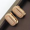 UMCHO Yellow Gold Color Earring Fashion Zircon Earrings Earrings Clasp for Women