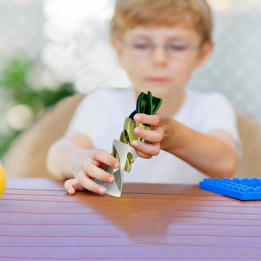 3D Printed Spiral Three-layer Push And Push Music Creative Fingertip Decompression Toy For Children's Puzzle