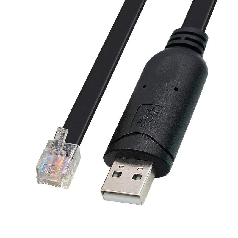 USB to RJ12 6P6C  PLC Programming RS232 Serial Cable Ftdi Ft232rl Chip Standard