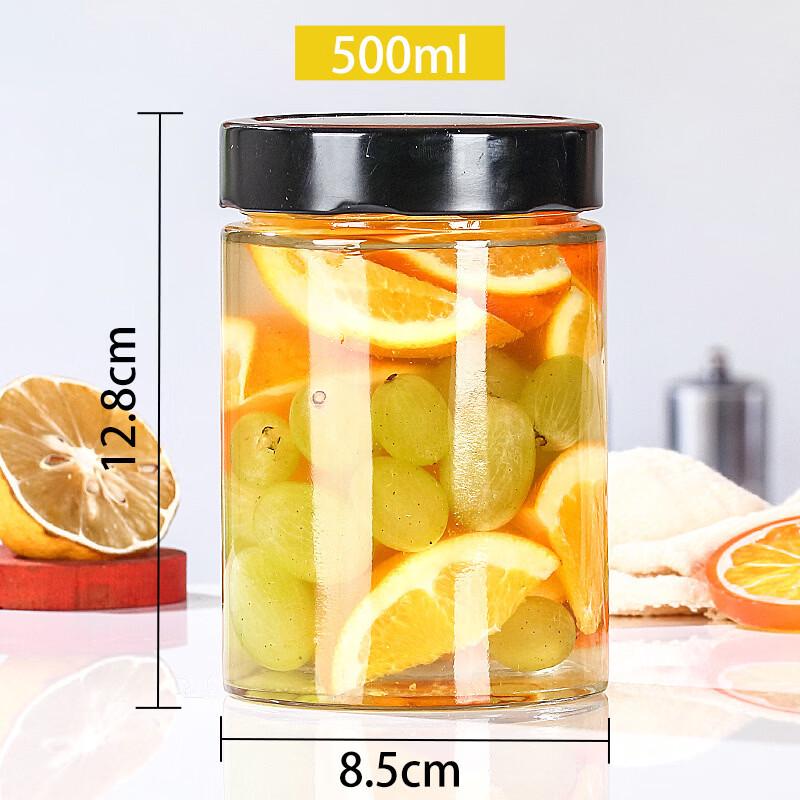 Zhishi Round Glass Storage Jars with Lids