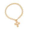 Eleagnt Hammered Crosses Necklace Stylish Chunky Crosses Necklace in Hammered Designs Women's Neck Chain Jewelry