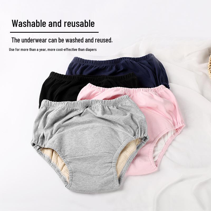 Unisex Pure Cotton Incontinence & Leak-Proof Underwear for Elderly and Menstrual Use