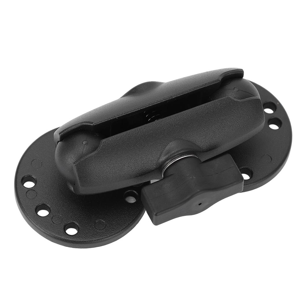 Support de détecteur de poissons en alliage d'aluminium avec double boule de 1 pouce et 2 plaques rondes AMPS de 3,5 pouces