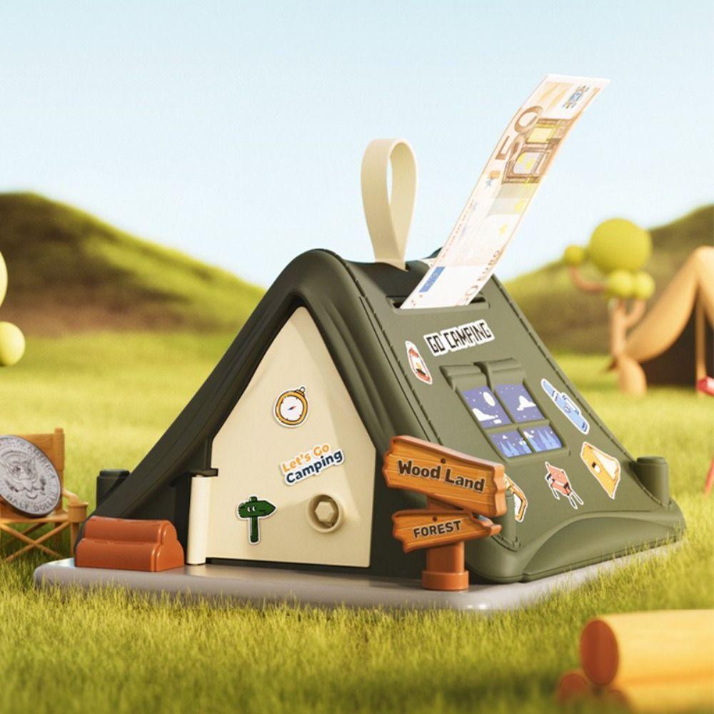Store Shaped Cash Box Plastic Piggy Bank Creative Coin Saving Box  Gift