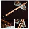 Jinchuan Shakuhachi (Japanese bamboo flute) for Beginners, Made of Madake and Shirotake bamboo, Plain BlackShito color, Easy to produce sound,