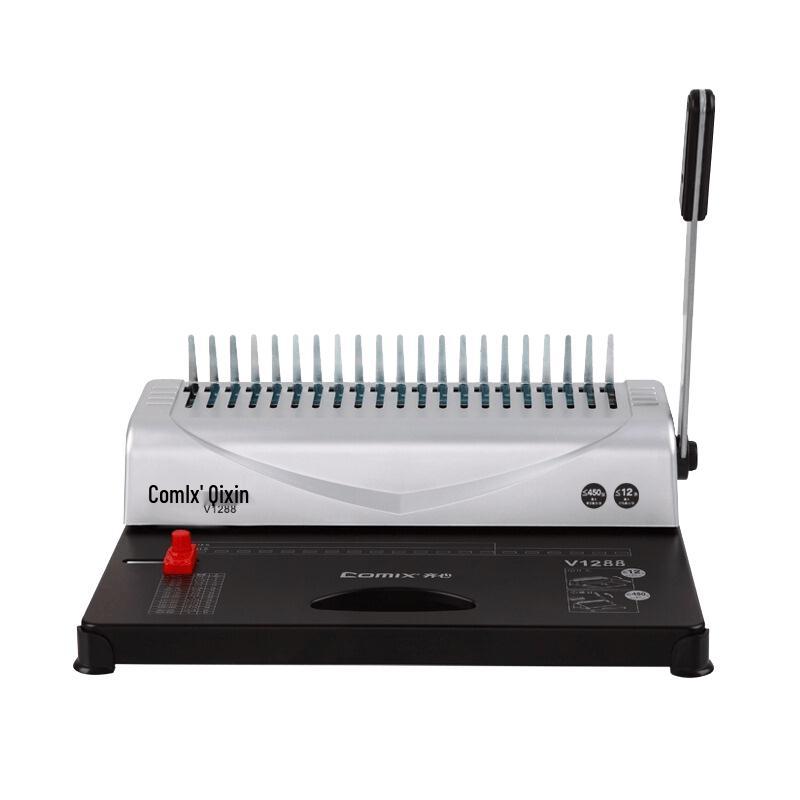 COMIX 21-Hole Manual Comb Binding Machine CN plug (adapter included)