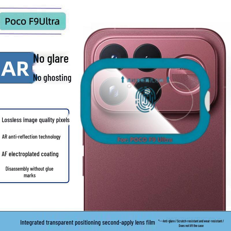 Xiaomi Poco F9 Ultra Screen Ring Full Coverage Tempered Glass & Lens Protection