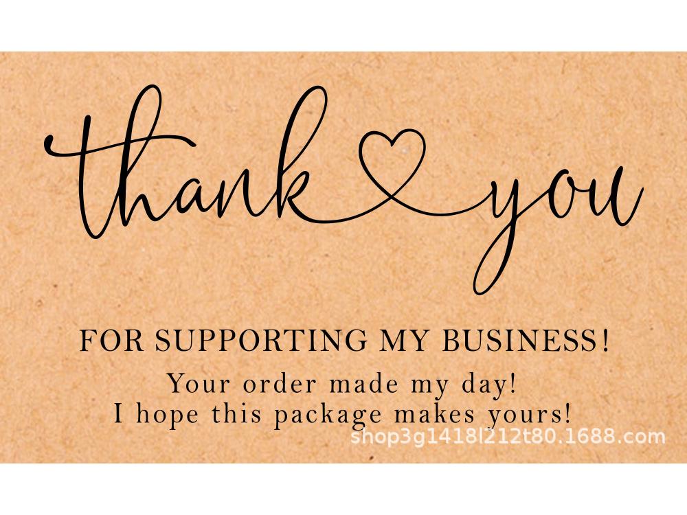 

Упаковка из 30 поздравительных открыток из крафт-бумаги с благодарностью - пустые декоративные подарочные открытки