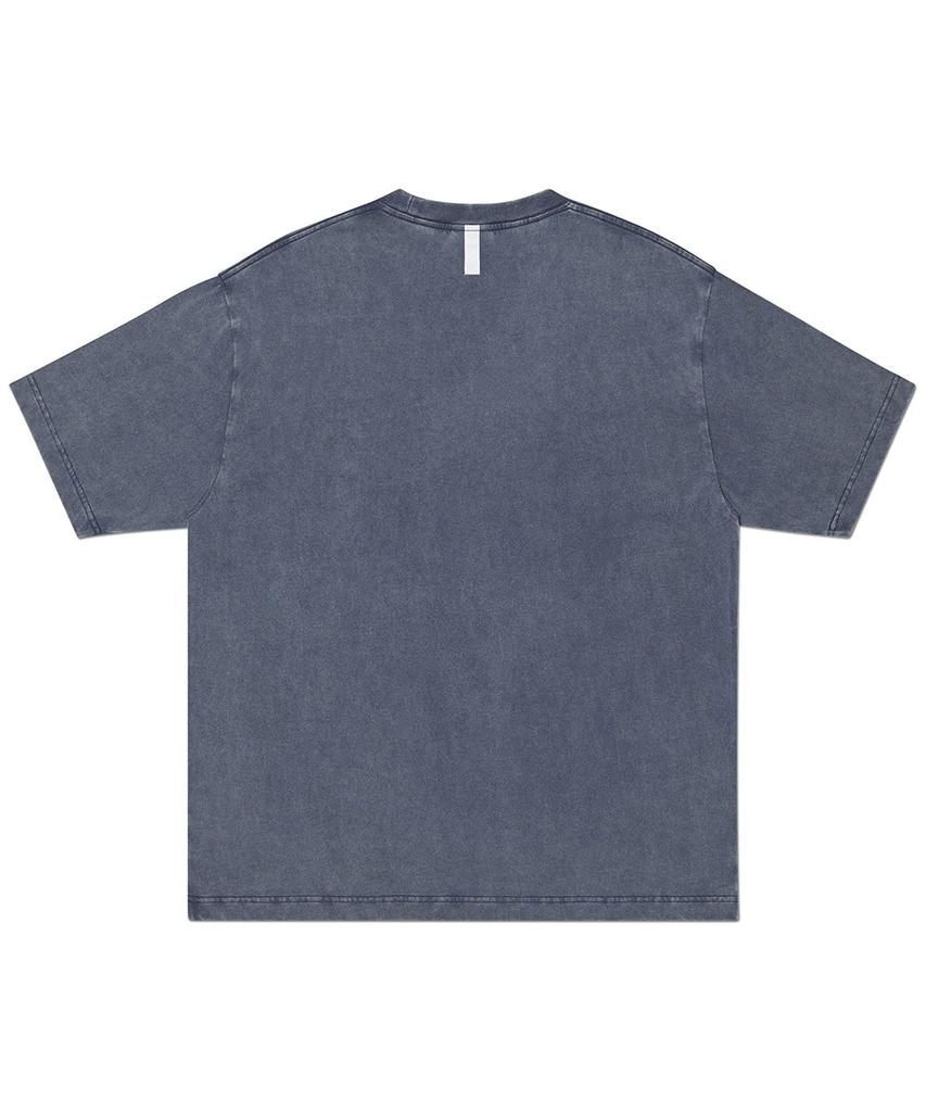 Nomaenyueol Applique T-Shirt - Washed Navy
