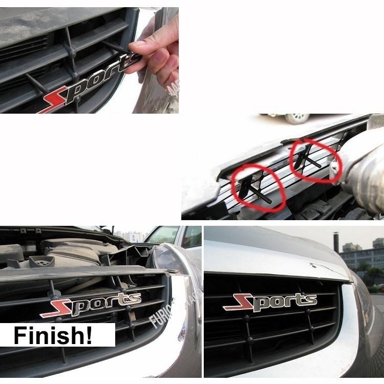Car Front Grill Badge Grille Emblem with Bolts for TRD PRO Tundra Car