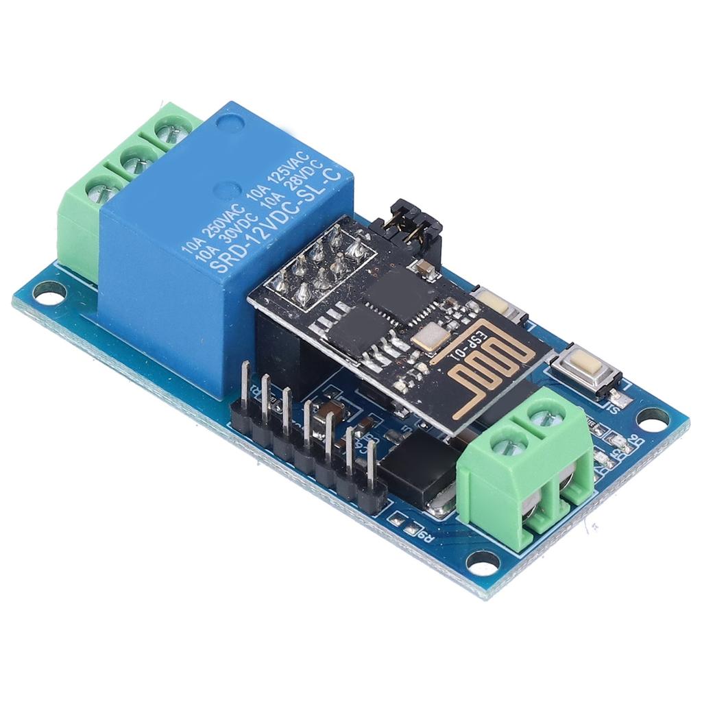 1-veis relémodul 2 arbeidsmoduser ESP‑01 WiFi-relémoduler for smarthjemtelefon