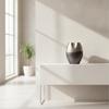 Decorative Vase Gradient Aluminum Elegant for Entryway, Mantel, Minimalists