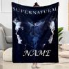 Supernatural Name Mystery Customize Your Name Blanket Multi-purpose Personalized Blanket Soft & Cozy Versatile for Livingroom Seaside Office Chair