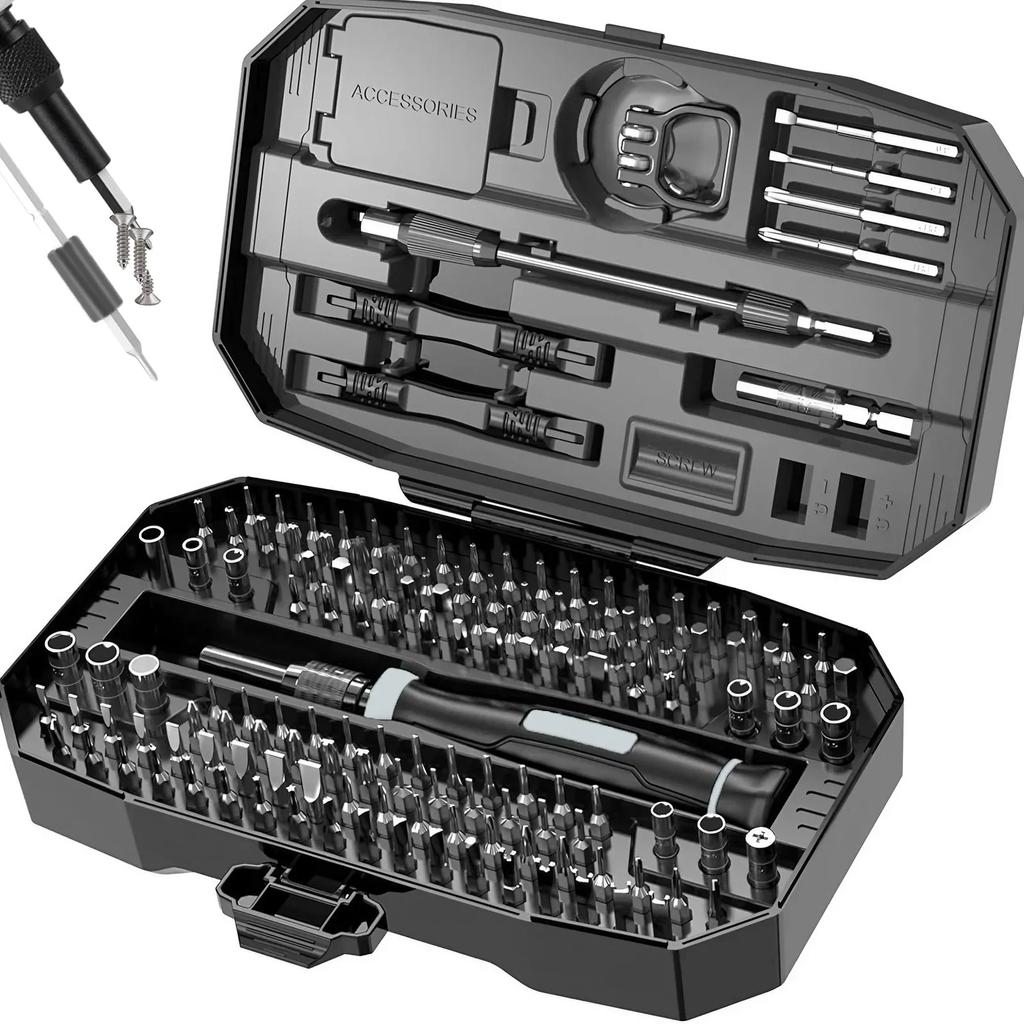Precision Screwdriver Set, Laptop Tool Kit, 152 in 1 Professional Computer Screwdriver Repair Kit T5 T6 Torx Screwdriver