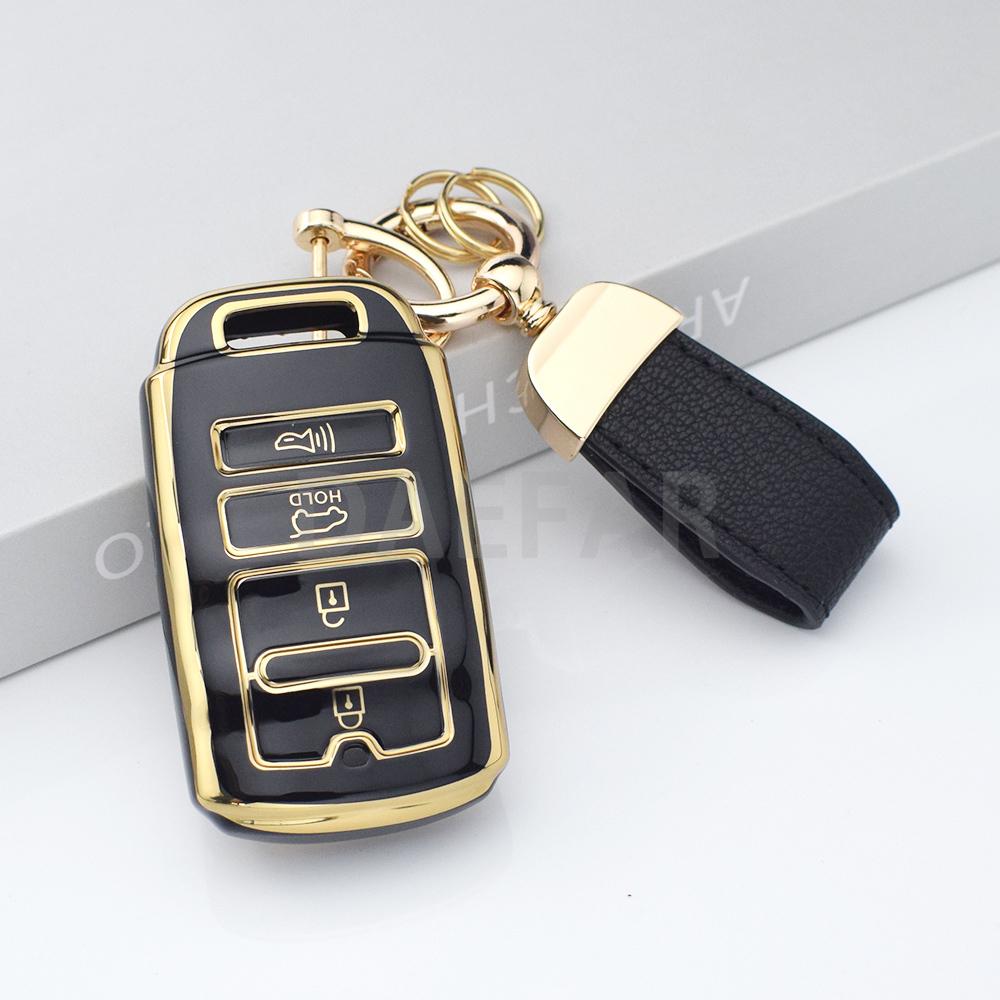Tpu Protection Shell Holder For Kia New K7 Cadenza K9 K-04 Sorento K900 4 Button Car Key Case Full Cover Remote Auto Accessories