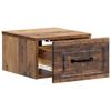 Wall Mounted Nightstand Reclaimed Wood Look 34.5 x 33 x 20 cm