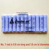 Large Cold Perm Rods for Women's Hair, 10-Pack - Plastic Hollow Curling Texture with Rubber Band Core