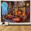 Christmas Tree Snow Tapestry Wall Hanging New Year Gift Elk Christmas Home Decoration Bohemian Aesthetics Bedroom Decoration