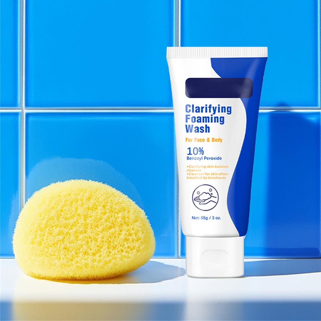 Benzoyl Peroxide Foaming Facial Cleanser 85g -acne Oil Control Gentle Cleansing Facial Cleanser
