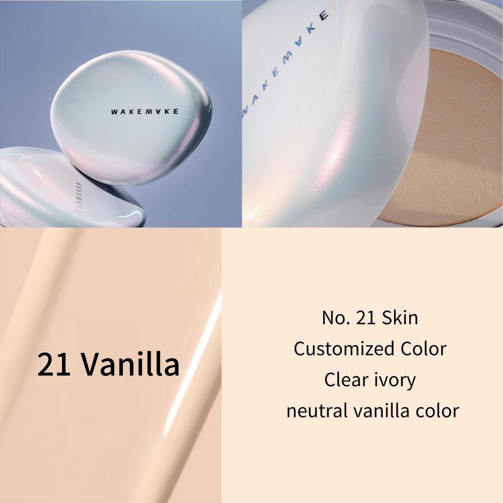 WAKEMAKE NEW WATER GLOW COATING CUSION 11g 4colors | Cover All Perfect Cushion High Coverage Poreless Flawless Foundation 24H Long-lasting