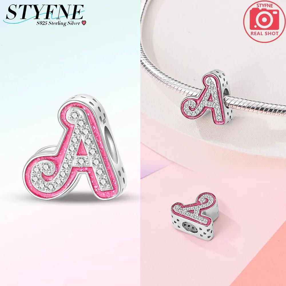 Charm Bead Charms Plata Originales Letter Collection Shining Bead Charms Ideal For Charm Bead Charms copper Bracelets Jewellery Making Womens Gift