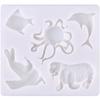 Ocean Series Dolphin Octopus Walrus Fondant Cake Silicone Mold Liquid Silicone Mold