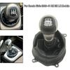 Manual Gear Shift Knob 5 Speed with Black Leather Boot Fit for Honda Civic 2006-2011 DX EX LX Shifter Lever Stick Head