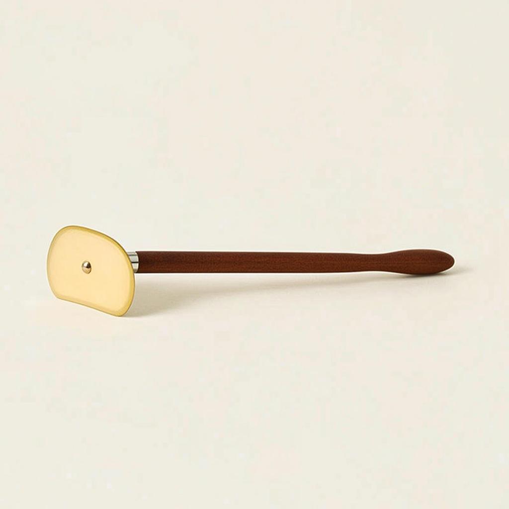 Gua Sha with Handle Brass Tool Handheld Body Massage for Athletes, Home Spa Short