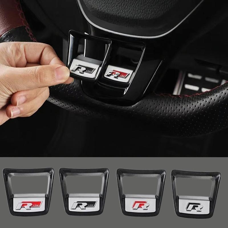 efg1 Car Steering Wheel Logo Emblem Sticker Decals for Volkswagen VW Jetta Touran POLO Golf MK4 MK5 MK7 Tiguan Passat TSI TDI