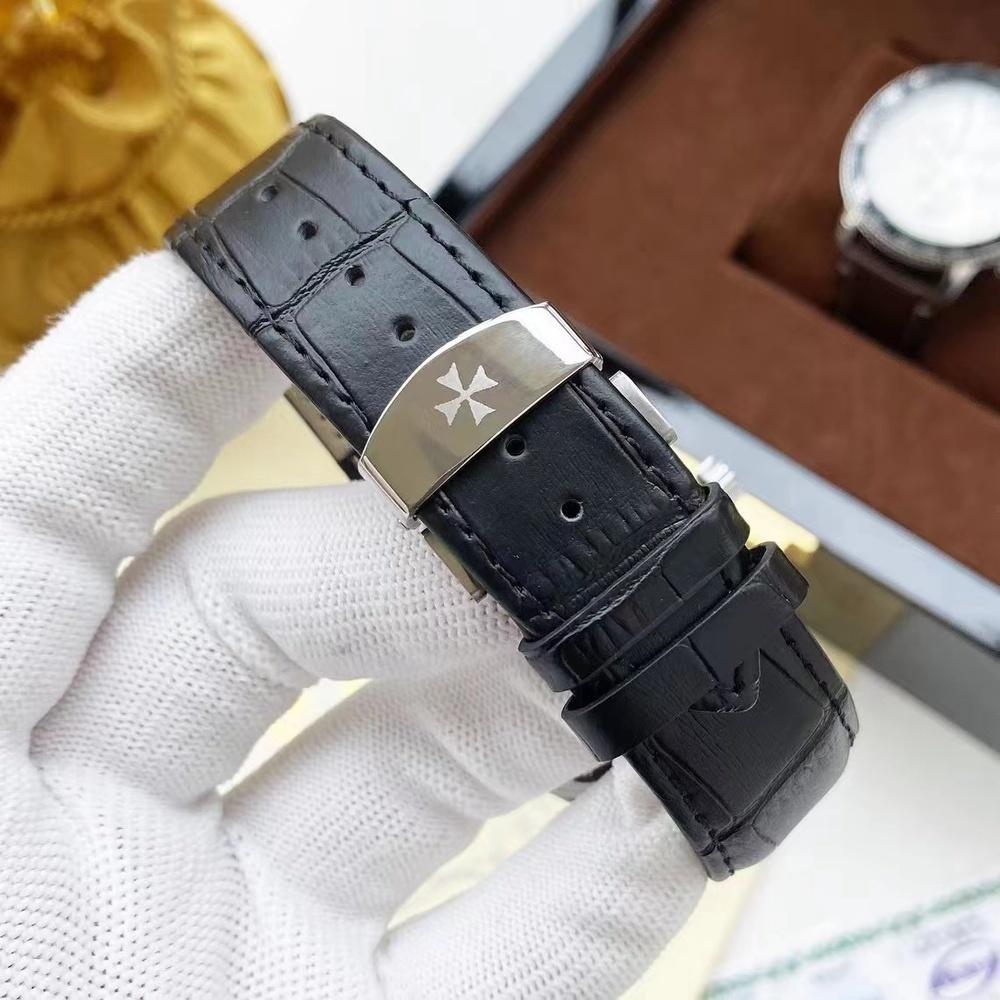 Business Casual Men's Automatic Stainless Steel Mechanical Watch Leather Strap