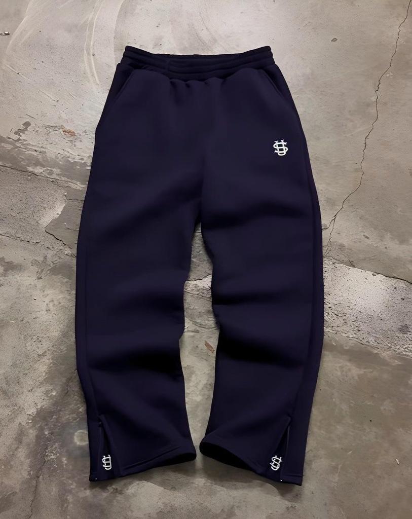 European and American Y2K Solid Color Casual High Street Hip-hop Sweatpants