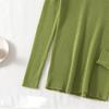 Autumn Winter Loose Short Outer V Neck Long Sleeve Solid Color Single Breasted Knitted Cardigan