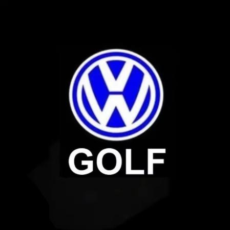 2Pcs For VW Volkswagen Golf 3 4 Sharan Touran Lavida Caddy Beetle Jetta MK4 Bora MK3 Polo LED Car Door Logo Light Projector Lamp CWS1 