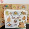 Creative Capybara Handbag Large Capacity Cartoon Paper Bags Foldable Storage Bags
