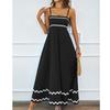 Women's Loose Color Lace Patchwork Suspender Strapless Oversized Dress Oversized Dress
