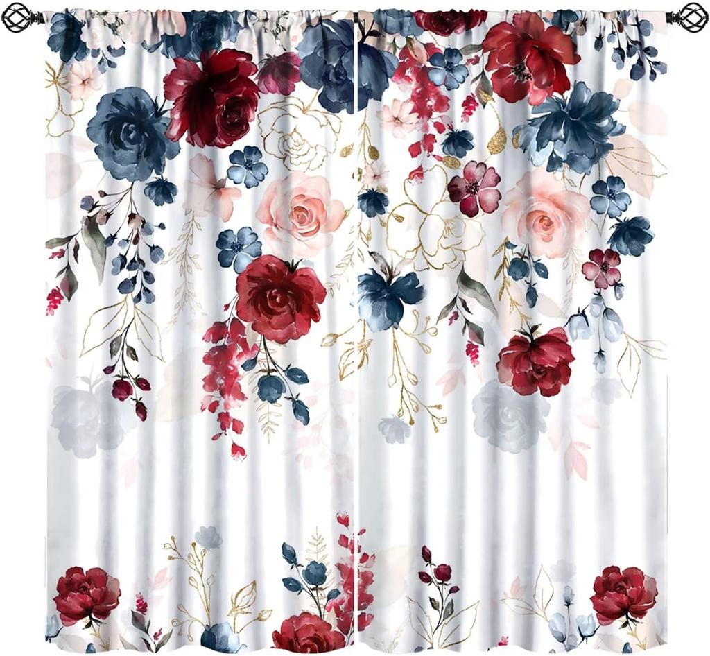 Farmhouse American Flag Curtains Boys Army Green Camo Vintage Stripe Us Print Window Kitchen Bedroom Curtain Polyester Ideal For Sleeping Area